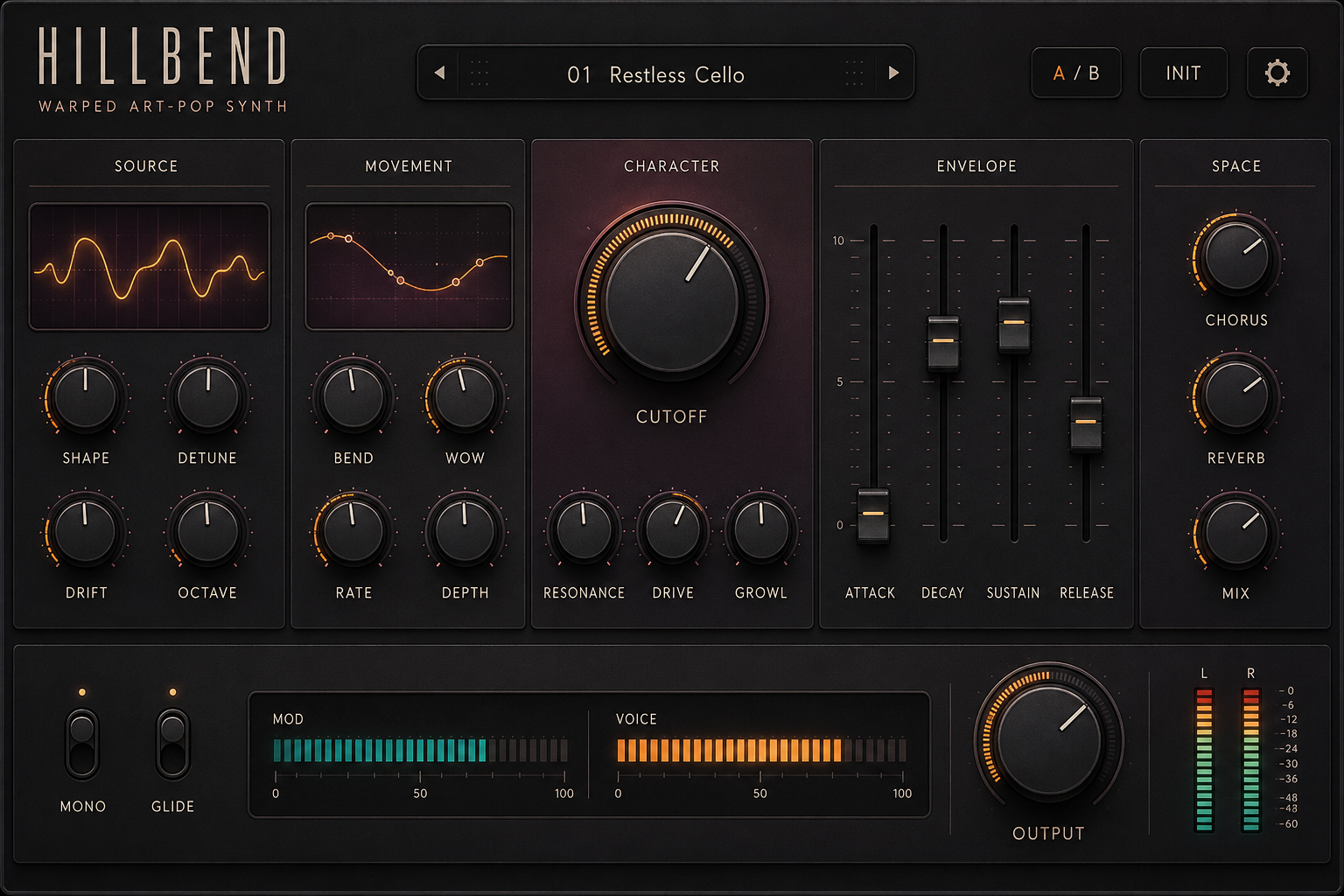 HillBend – Interface-Designkonzept