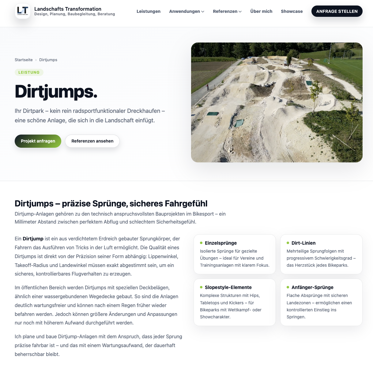 Website landschafts-transformation.de – Screenshot 1